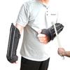 Shindn Aluminum Alloy Metal Shield Forearm Armor Arm Shield Lightweight Round Shield with Window Breaker (Black Left arm Shield) view 2