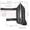 Shindn Aluminum Alloy Metal Shield Forearm Armor Arm Shield Lightweight Round Shield with Window Breaker (Black Left arm Shield) view 3