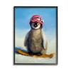 Stupell Industries Snowy Penguin Chick Snowboarding Sports Red Goggles, Design by Lucia Heffernan view 1