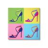 Stupell Industries Pop Style High Heel Shoe Vivid Square Blocks, Design by Daniel Sproul view 1