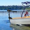 40lb Thrust Transom Mounted Electric Trolling Motor Outboard Engine Fishing Boat Engine Trolling Motor F5-R2 408W 12V view 2