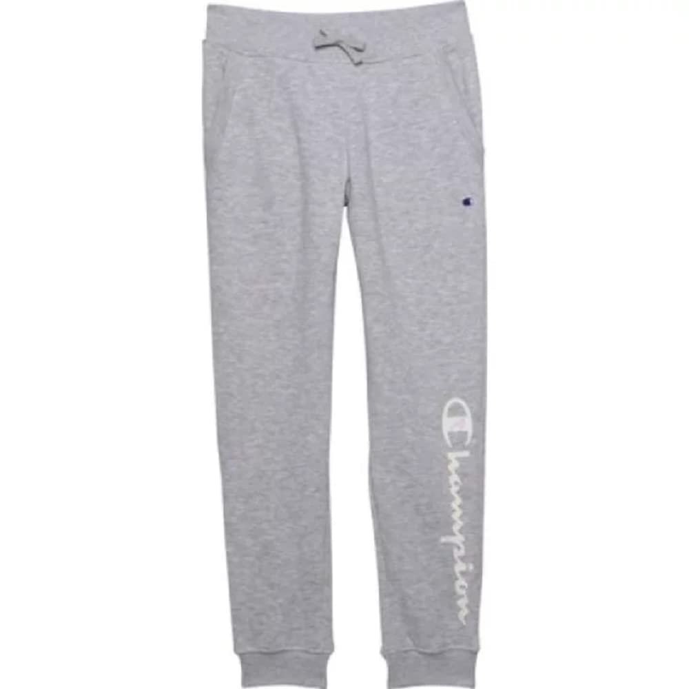 Champion Girls Paisley Fleece Joggers,Oxford Grey Heather, Small