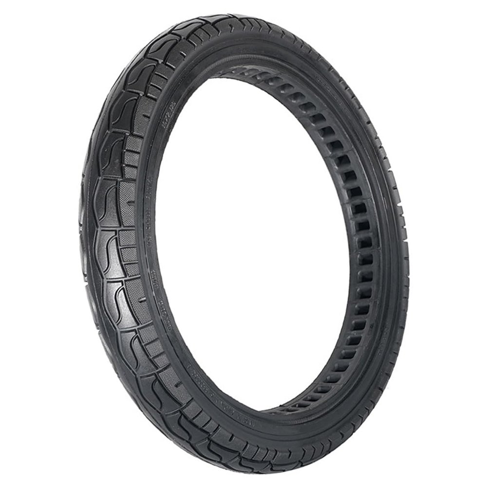 CATAZER 16 Inch Electric Bicycle Honeycomb Solid Tire Non Inflation Perforated Tyre Explosion-Proof Airless Tires 16 * 2.125