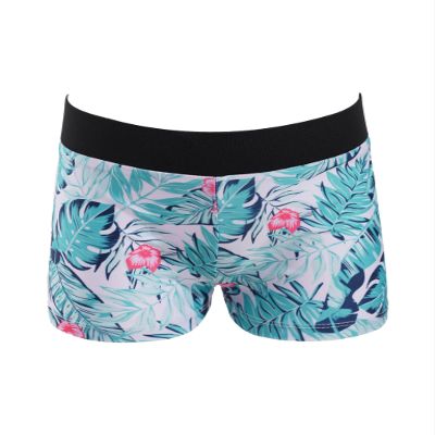 Venjoe Girls Kids Gymnastics Dance Sports Booty Shorts Knickers Running Yoga Workout Stretchy Bottoms Tropical Leaves 12 Years