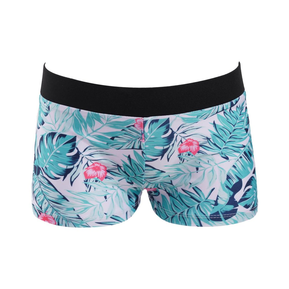 Venjoe Girls Kids Gymnastics Dance Sports Booty Shorts Knickers Running Yoga Workout Stretchy Bottoms Tropical Leaves 12 Years