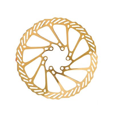SEADEAR Bike Disc Brake Rotor with 6 Bolts, 160mm Bicycle Rotors Bicycle Decoration Accessories for Road Bike MTB BMX Mountain Bike Gold