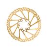 SEADEAR Bike Disc Brake Rotor with 6 Bolts, 160mm Bicycle Rotors Bicycle Decoration Accessories for Road Bike MTB BMX Mountain Bike Gold view 1