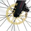 SEADEAR Bike Disc Brake Rotor with 6 Bolts, 160mm Bicycle Rotors Bicycle Decoration Accessories for Road Bike MTB BMX Mountain Bike Gold view 4