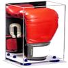 Better Display Cases Acrylic Vertical Boxing Glove Display Case with Mirror Case,Navy Blue Risers and White Base - 8" x 6" x 14" (A092/V18) view 1