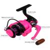 GaiRen Fishing Spinning Reel Gear Ratio 5.2:1 Lightweight Left/Right Hand Interchangeable Ultra Smooth Powerful 2000, 3000, 4000, 5000, 6000, 7000 Series Pink view 2