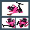 GaiRen Fishing Spinning Reel Gear Ratio 5.2:1 Lightweight Left/Right Hand Interchangeable Ultra Smooth Powerful 2000, 3000, 4000, 5000, 6000, 7000 Series Pink view 3