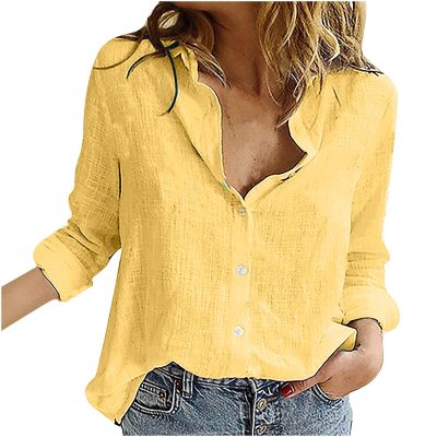 3D T Shirt Womens Linen World Map Printed T-Shirt Funny Long Sleeves Tops Graphic Button Down Blouse Tee