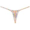 Botmois Fashion Men's G-Strings Bikini T-Back Underwear Male Contour Pouch Micro Swim Thong 3D Line XL view 3
