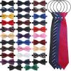 JaGely 36 Pack Pre Tied Bow Ties for Men and Zipper Ties Bulk Adjustable Bowties and Neckties for Tuxedo Party Wedding view 1