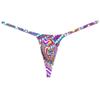 Botmois Fashion Men's G-Strings Bikini T-Back Underwear Male Contour Pouch Micro Swim Thong Black Sawtooth M view 1
