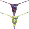 Botmois Fashion Men's G-Strings Bikini T-Back Underwear Male Contour Pouch Micro Swim Thong 2-Pack DL X-Large view 1