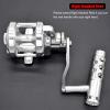 CAMEKOON Trolling Reels, 9+2 Stainless Steel Ball Bearings, Lever Drag Conventional Reel, CNC Aluminum Frame, Loud Clicker Alarm, Jigging Fishing Reel view 2