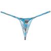 Botmois Fashion Men's G-Strings Bikini T-Back Underwear Male Contour Pouch Micro Swim Thong Grey Plaid XL view 3
