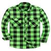 Alimens & Gentle Men's Button Down Regular Fit Long Sleeve Plaid Flannel Casual Shirts view 1
