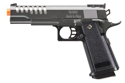 2011 Alloy Series Spring Airsoft Pistol w/Wavey Stippling (Color: Silver Gray)