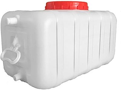 YXCUIDP with Tap Portable Water Storage Tank Thick Plastic Water Storage Container Emergency Water Barrel Container(100L)