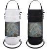 2 Packs Portable Boat Accessories Mesh Trash Bags Trash Can Garbage Container for Boat Kayak Camper Fishing Cabin Storage Men Women Adults(Black, White) view 1