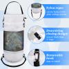 2 Packs Portable Boat Accessories Mesh Trash Bags Trash Can Garbage Container for Boat Kayak Camper Fishing Cabin Storage Men Women Adults(Black, White) view 3
