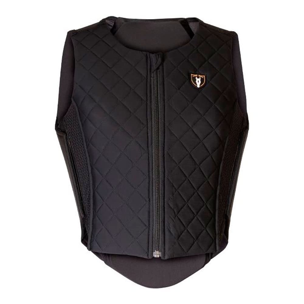 Tipperary Adult Lightweight Breathable Padded Moisture-Wicking Horse Riding Equestrian Contour Flex Back Protector, Medium