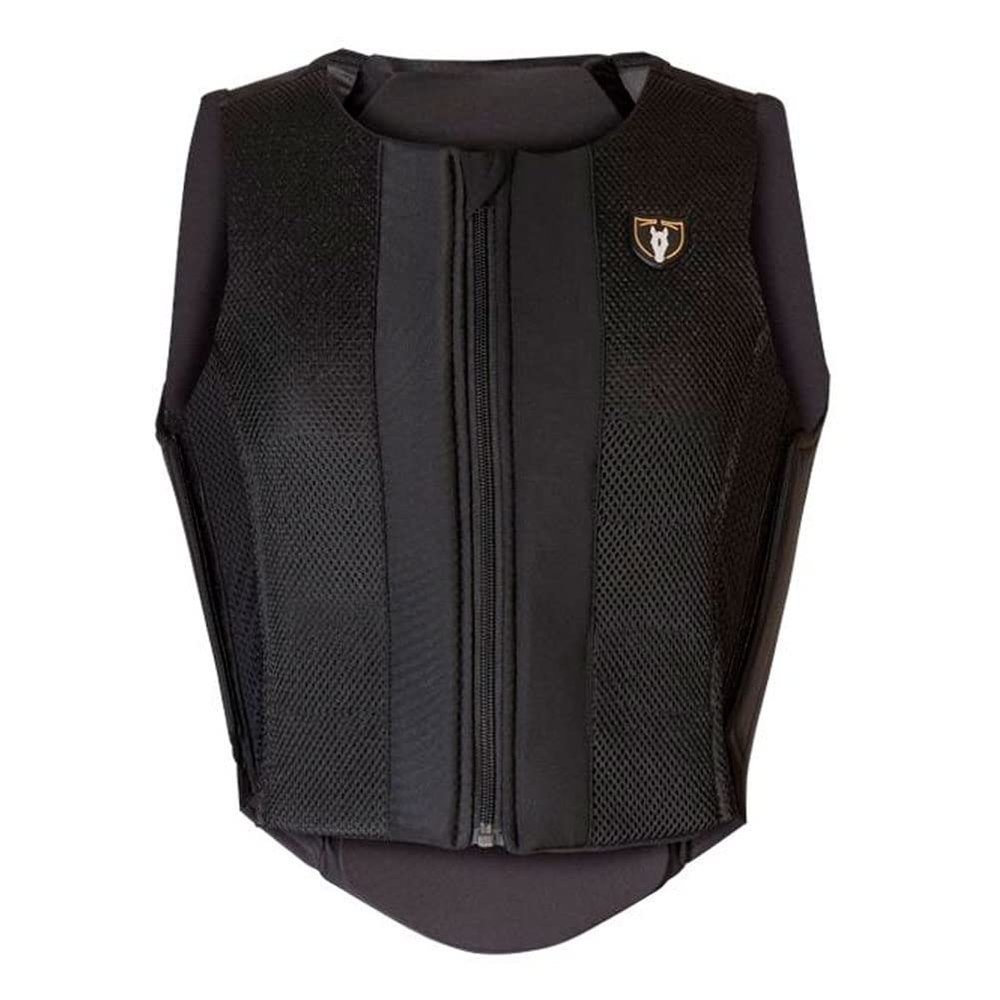 Tipperary Adult Lightweight Breathable Flexible Moisture-Wicking Horse Riding Equestrian Contour Air Mesh Back Protector, Small, Black