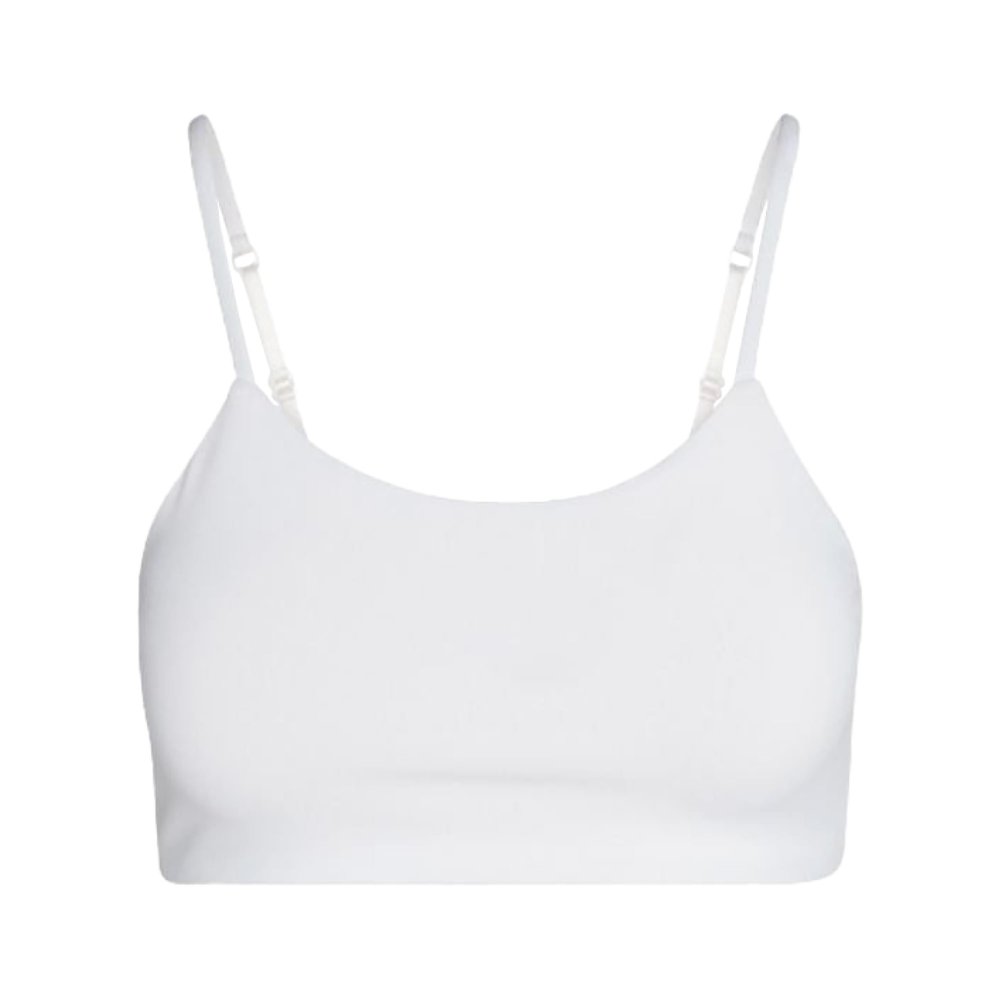 Bleuet Bleum Petal Padded Bra Seamless Reversible First Bra for Teens & Tweens | Sewn-in Pads, Adjustable Straps, Ultra Soft & Tag-Free Comfort White