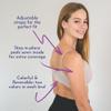 Bleuet Bleum Petal Padded Bra  Seamless Reversible First Bra for Teens & Tweens | Sewn-in Pads, Adjustable Straps, Ultra Soft & Tag-Free Comfort White view 4