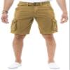 X RAY RAW X Mens Belted Cargo Shorts, Relaxed Fit Casual Knee Length Cargo Shorts for Men, New Khaki, 36 view 1