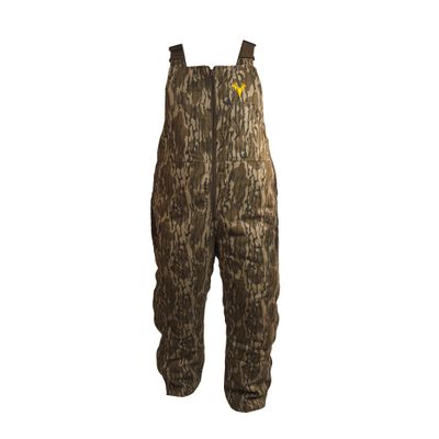 HOT SHOT Youth Insulated Camo Bib, Adjustable Height, Leg Zippers, MO Original Bottomlands Camo - Designed for All Day Comfort, X-Large
