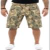 RAW X Mens Belted Cargo Shorts, Relaxed Fit Casual Knee Length Cargo Shorts for Men, Desert Camo, 40 view 1
