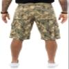 RAW X Mens Belted Cargo Shorts, Relaxed Fit Casual Knee Length Cargo Shorts for Men, Desert Camo, 40 view 2