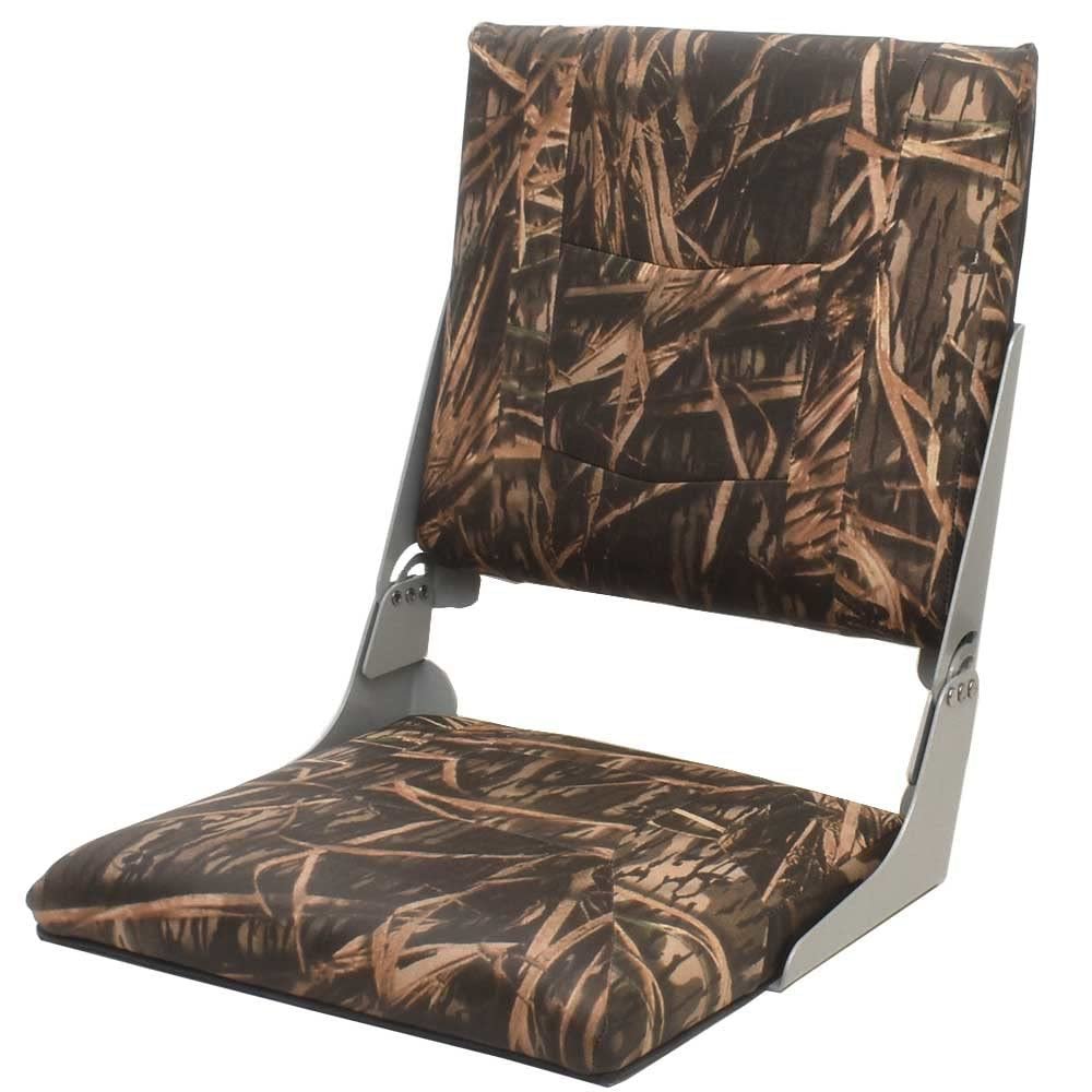 Lowe Boat Folding Jump Seat 2172589 | Camouflage 21 x 17 1/8 Inch