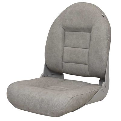 Premier Boat Folding Fishing Seat 5-10008-2 | 23 1/2 Inch Gray