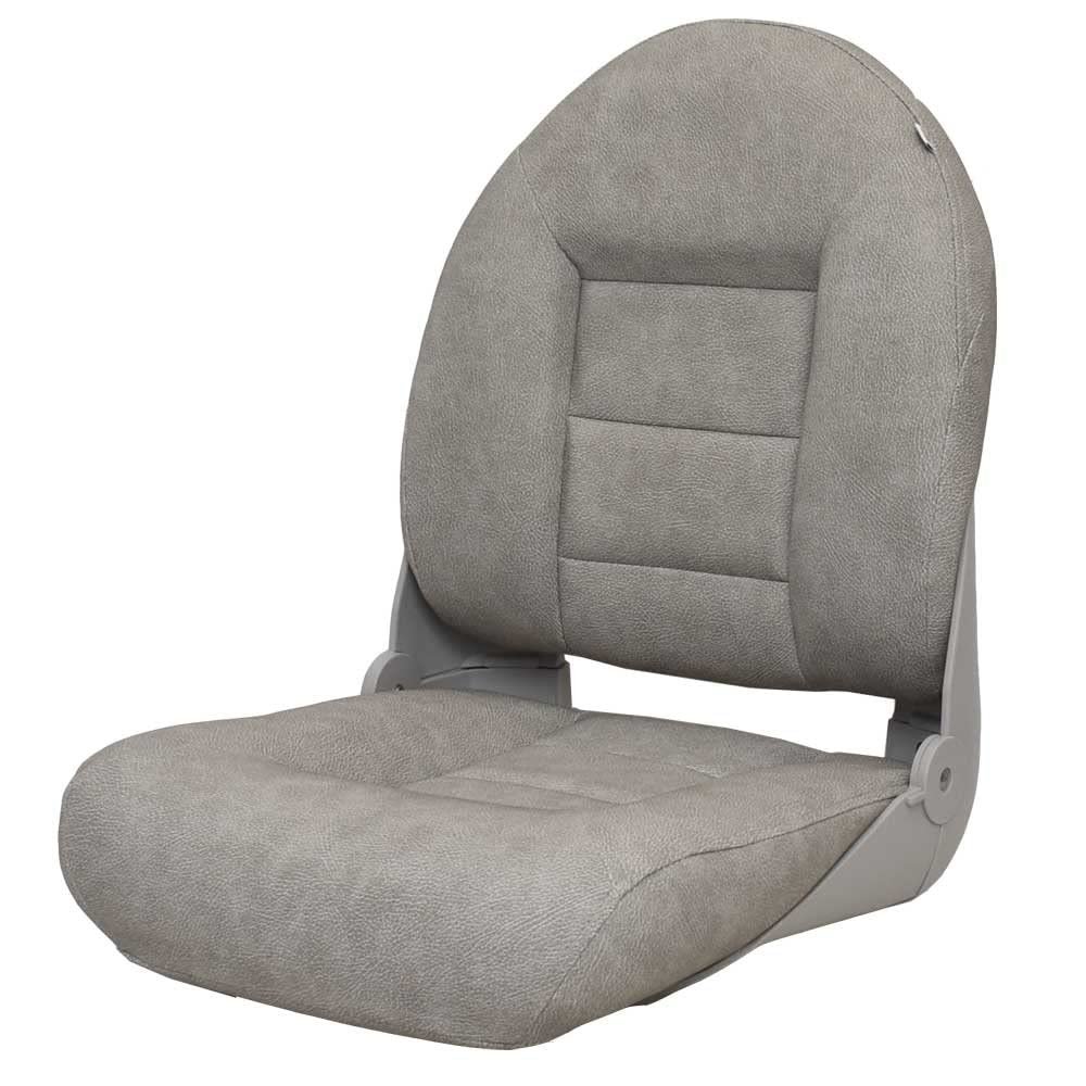 Premier Boat Folding Fishing Seat 5-10008-2 | 23 1/2 Inch Gray