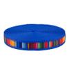 Country Brook Design - 5/8 Inch Serape Ribbon on 1 Inch Bright Royal Blue Nylon Webbing (10 Yards) view 1