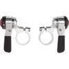microSHIFT | Thumb Shifter Set | 10-Speed Road | Double/Triple | Shimano Compatible | Silver view 1