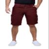 X RAY RAW X Mens Belted Cargo Shorts, Relaxed Fit Casual Knee Length Cargo Shorts for Men, Wine, 32 view 4