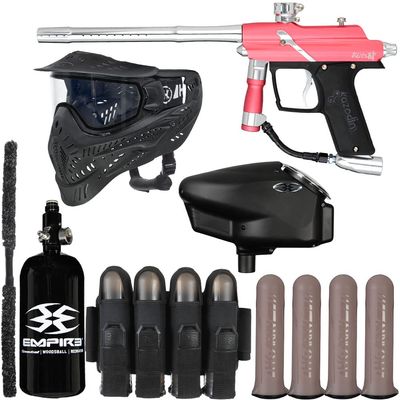 Action Village Azodin Blitz 4 Vendetta Paintball Gun Package Kit (Dust Pink/Polished Silver)