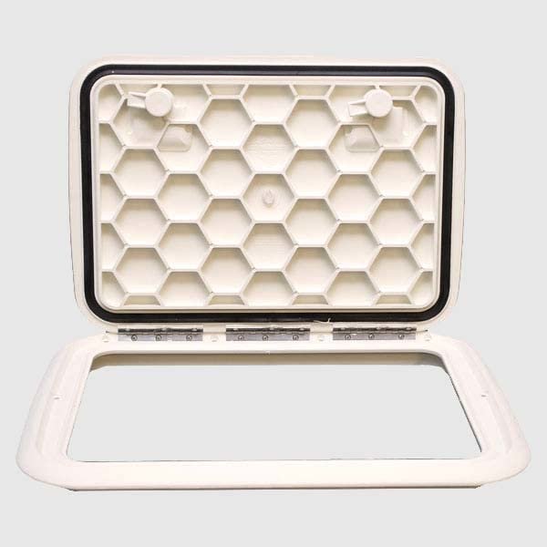 Jim Black Boat Deck Hatch 581-1317-04 | 17 x 13 Inch Arctic White