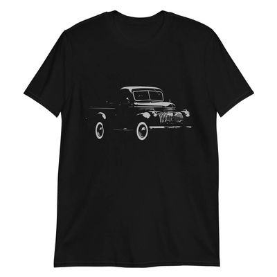 1946 Chevy 3100 Antique Pickup Truck Art Short-Sleeve Unisex T-Shirt Black