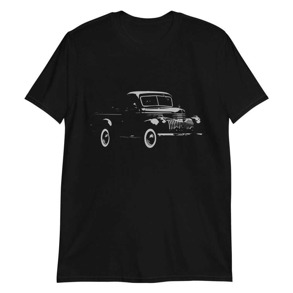 1946 Chevy 3100 Antique Pickup Truck Art Short-Sleeve Unisex T-Shirt Black