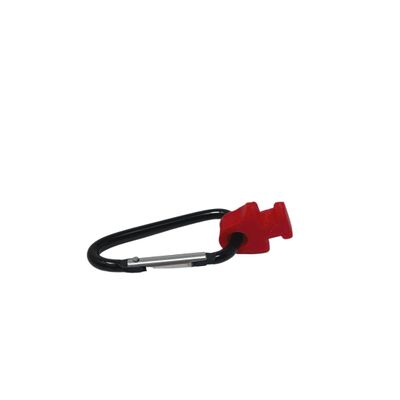BAGLETS Carabiner & Plug Keys Holder Charm Accessory Compatible with Rubber Tote Bags Secure Keys or Other Valuable Made in USA (Red)