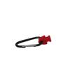 BAGLETS  Carabiner & Plug Keys Holder Charm Accessory Compatible with Rubber Tote Bags  Secure Keys or Other Valuable  Made in USA (Red)