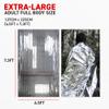 72 HRS Large Emergency Mylar Space Blankets 4-Pack, MIL-SPEC 54  88 Thermal Survival Foil  Retains 90% Body Heat, Waterproof Reflective Blanket for Camping, Hiking, Marathon, First Aid view 4