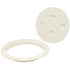 Beckson Boat Deck Plate | 8 1/8 Inch White Inspection Hatch view 1