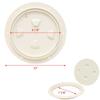 Beckson Boat Deck Plate | 8 1/8 Inch White Inspection Hatch view 4